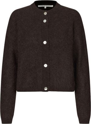 Andrea Knit Rib LS Cardigan