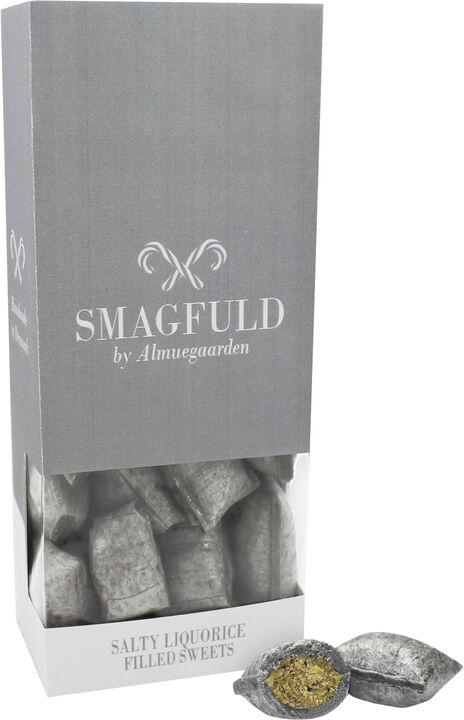 Fyldte bolcher med smag af salt lakrids