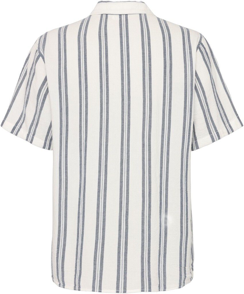 Box short sleeve striped cotton shirt GOTS/Vegan