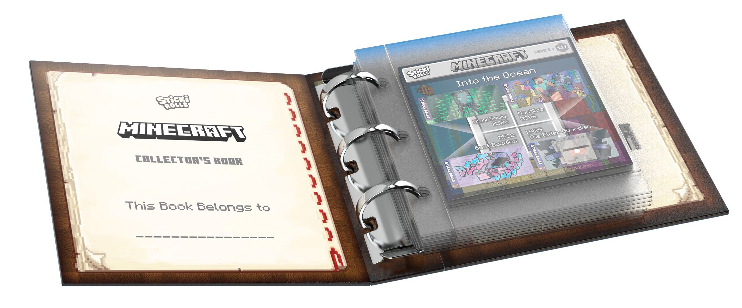 STICKI ROLLS BOOK MINECRAFT