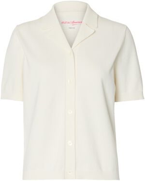 SLFAMOUR SS KNIT POLO CARDIGAN