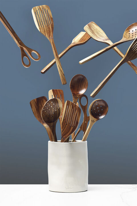 Wooden Utensil Food Tong