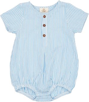 SEERSUCKER ROMPER W. SLEEVES