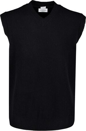 Lambswool button slipover