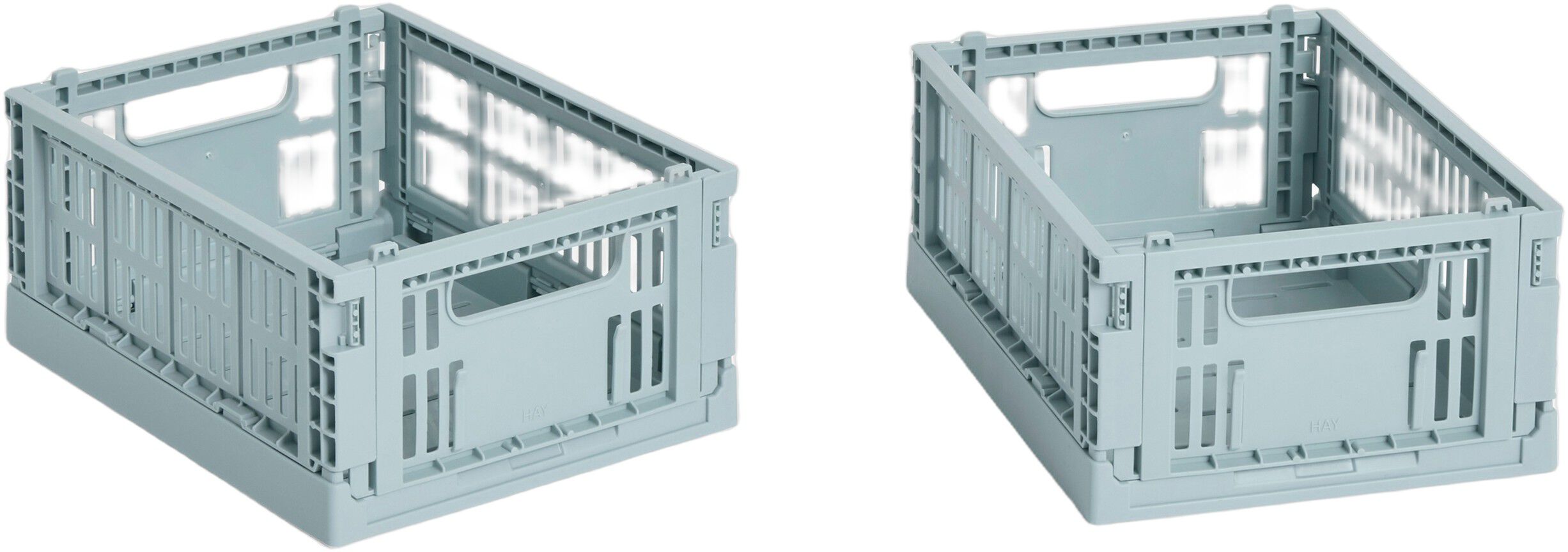 HAY Colour Crate Mini-Set of 2-Dusty blue