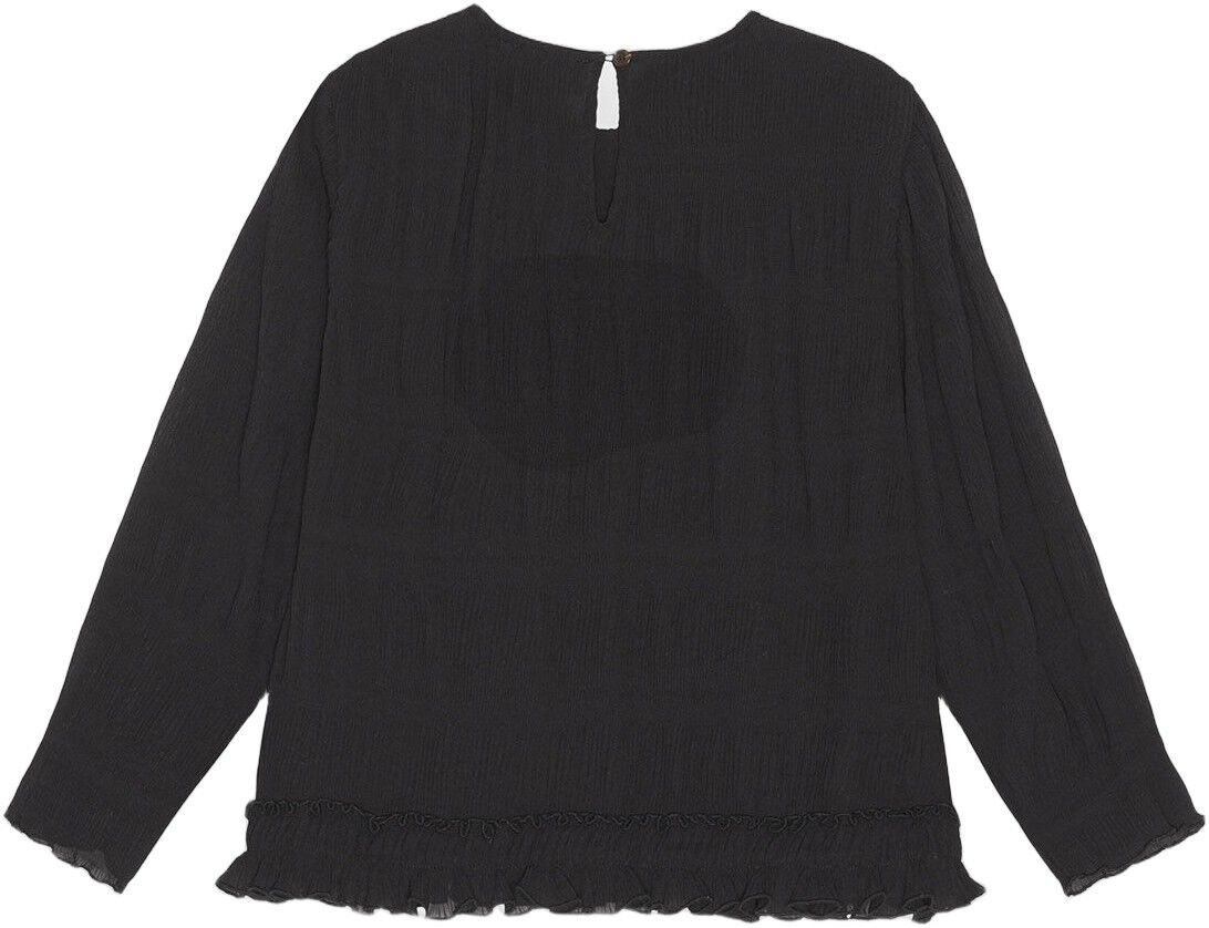 Pleated Georgette Scarf Blouse