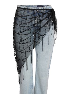 NMDAZZLE SEQUIN WRAP SKIRT