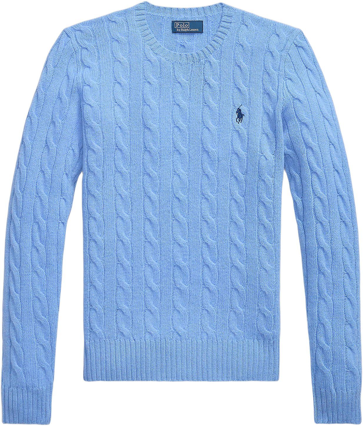 Cable Wool-Cashmere Crewneck Sweater