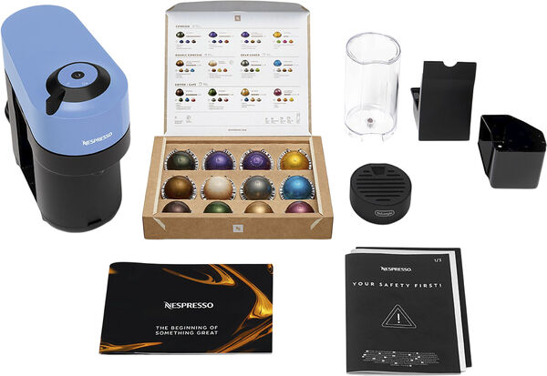 Nespresso Vertuo Pop coffee machine fra DeLonghi, Pacific Blu
