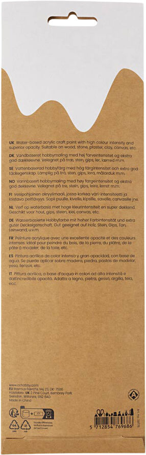 Plus Color Hobbymaling, 6x5ml.