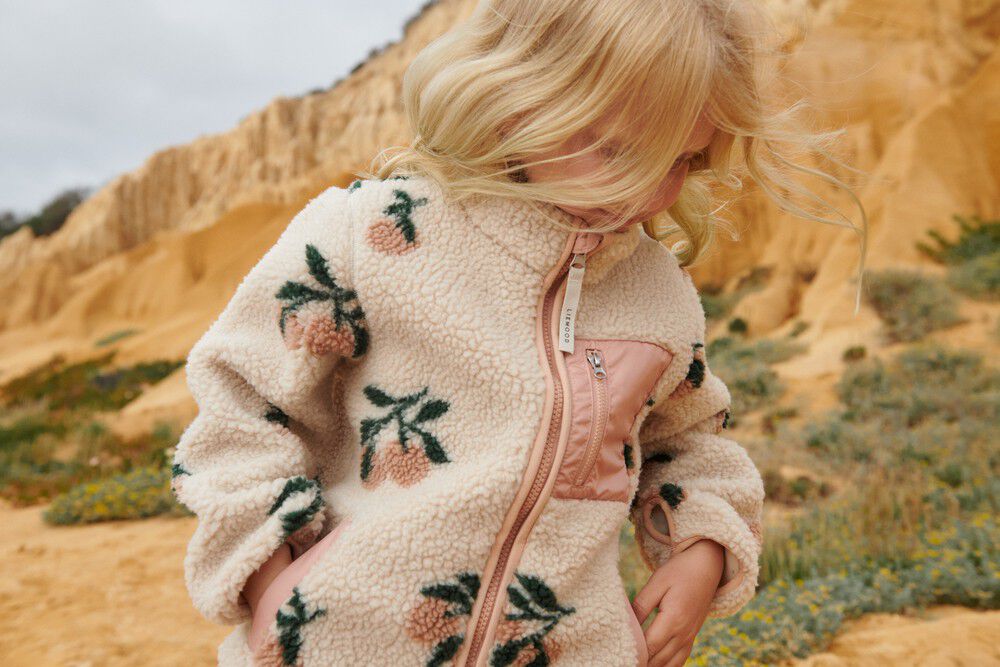 Nolan Pile Jacket Peach / Sea shell