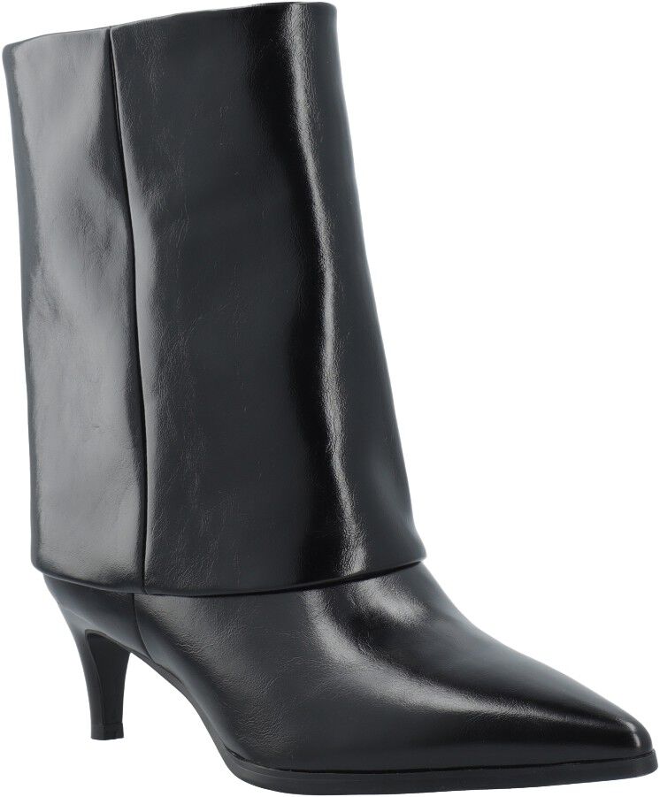 BIAABBIE Mid Fold Over Boot Faux Leather
