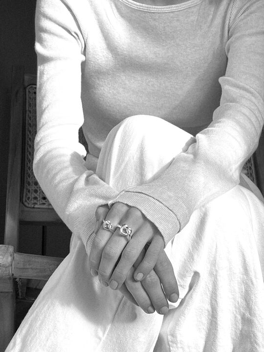 Big Tied Heart Ring