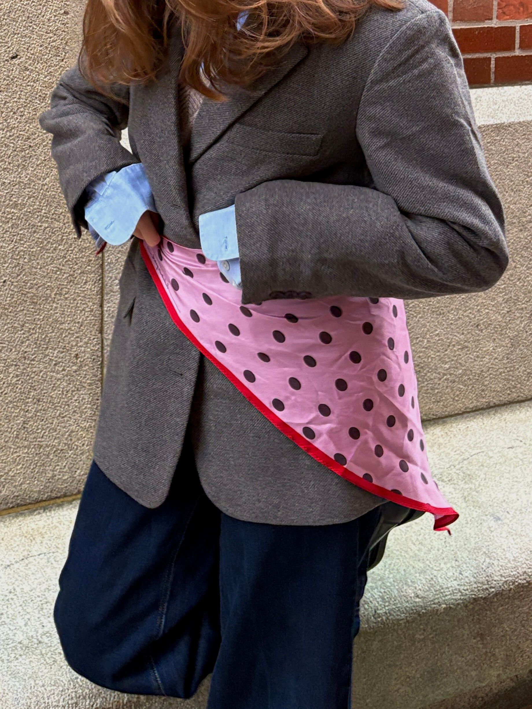 Polka Triangle Sia Scarf