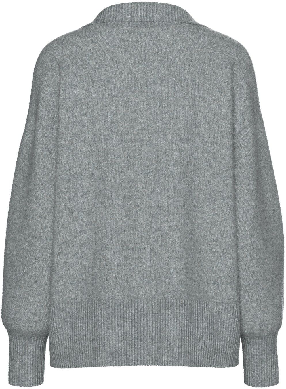 PCMALOU LS POLO KNIT NOOS BC