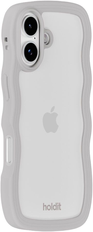 Wavy Case iPhone 17 Wool Gray/Transparent