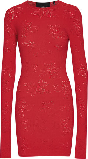 POINTELLE KNIT MINI DRESS