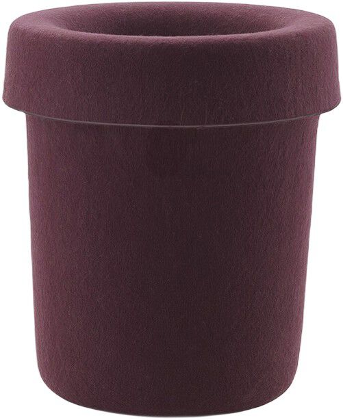 Hide Office Bin Burgundy