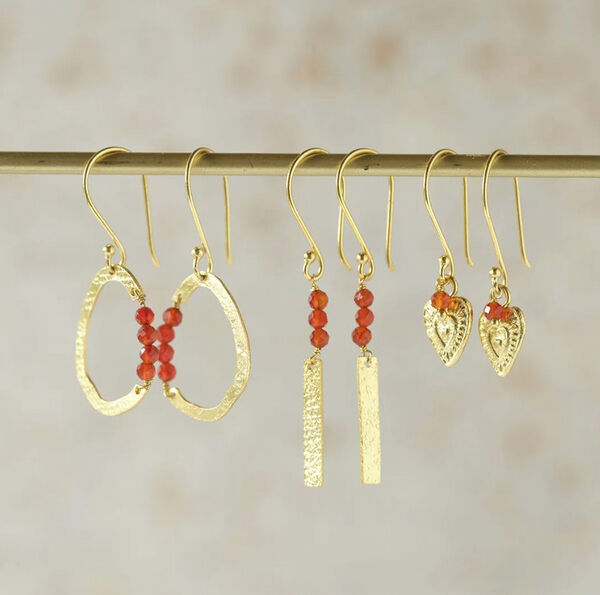 Generous Carnelian Earrings GP