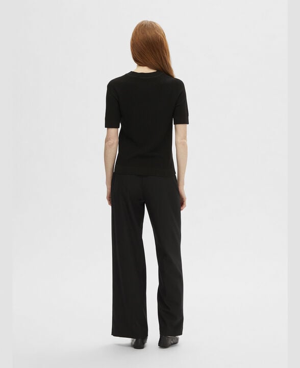 SLFELINNA NEW SS KNIT TOP NOOS