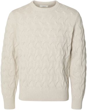 SLMCARLOS LS CABLE CREW NECK NOOS