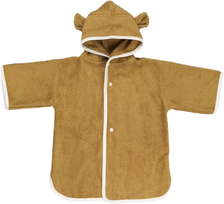 Poncho-robe - Baby - Bear - Ochre