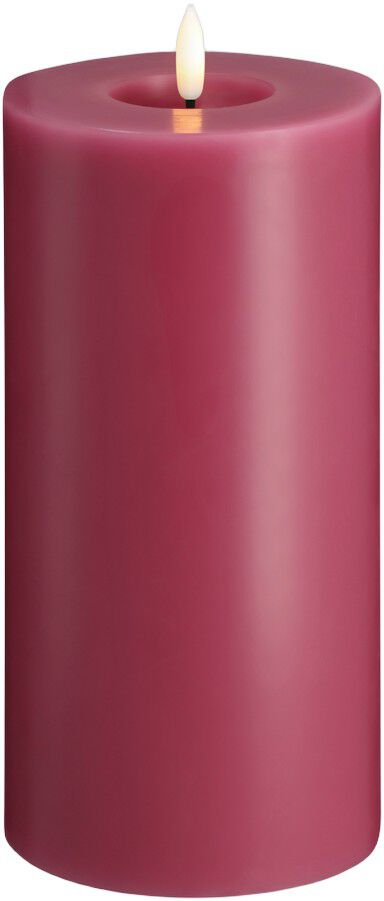 Moods & More - LED Pillar Candles, Silk, Melted, Vintage ros