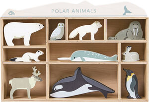 Tender Leaf - Sættekasse med 10 trædyr - Polar