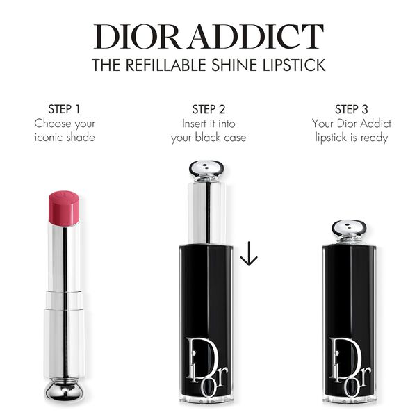 Dior Addict Refill - Shine Lipstick Refill - Intense Color - 90% Natur