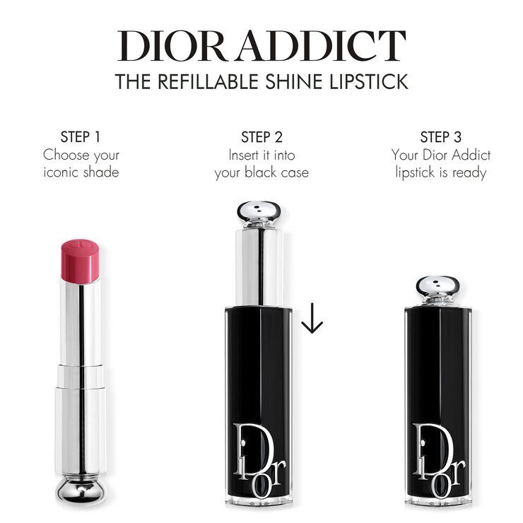 Dior Addict Refill - Shine Lipstick Refill - Intense Color - 90% Natur