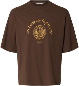 SLHBOXYNORMAN GRAPHIC SS O-NECK TEE