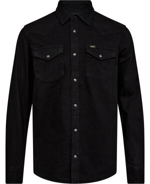 REGULAR_WESTERN_SHIRT BLACK