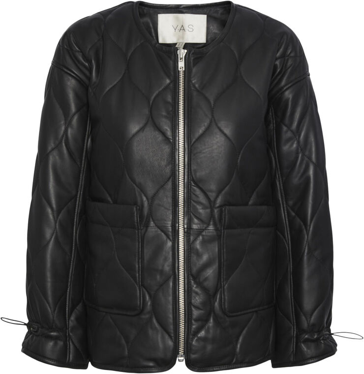 YASNORIA QUILTED LEATHER JACKET