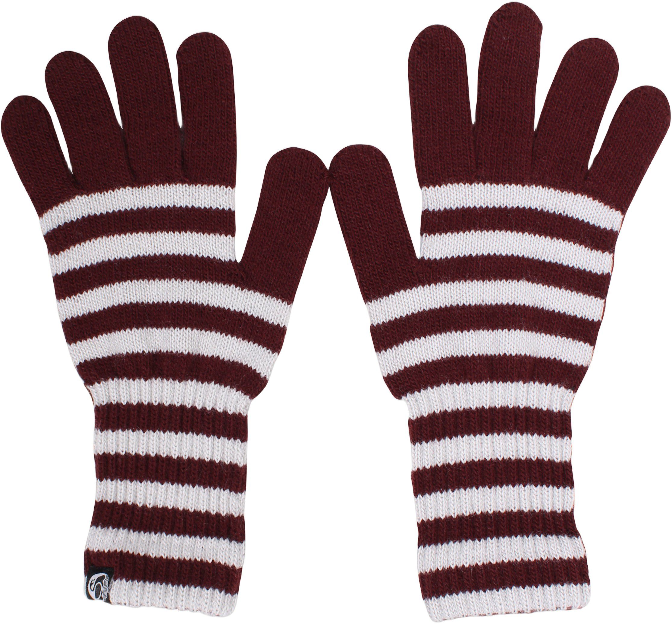 Danegoose Wool Gloves Dk Merlot/Chalk