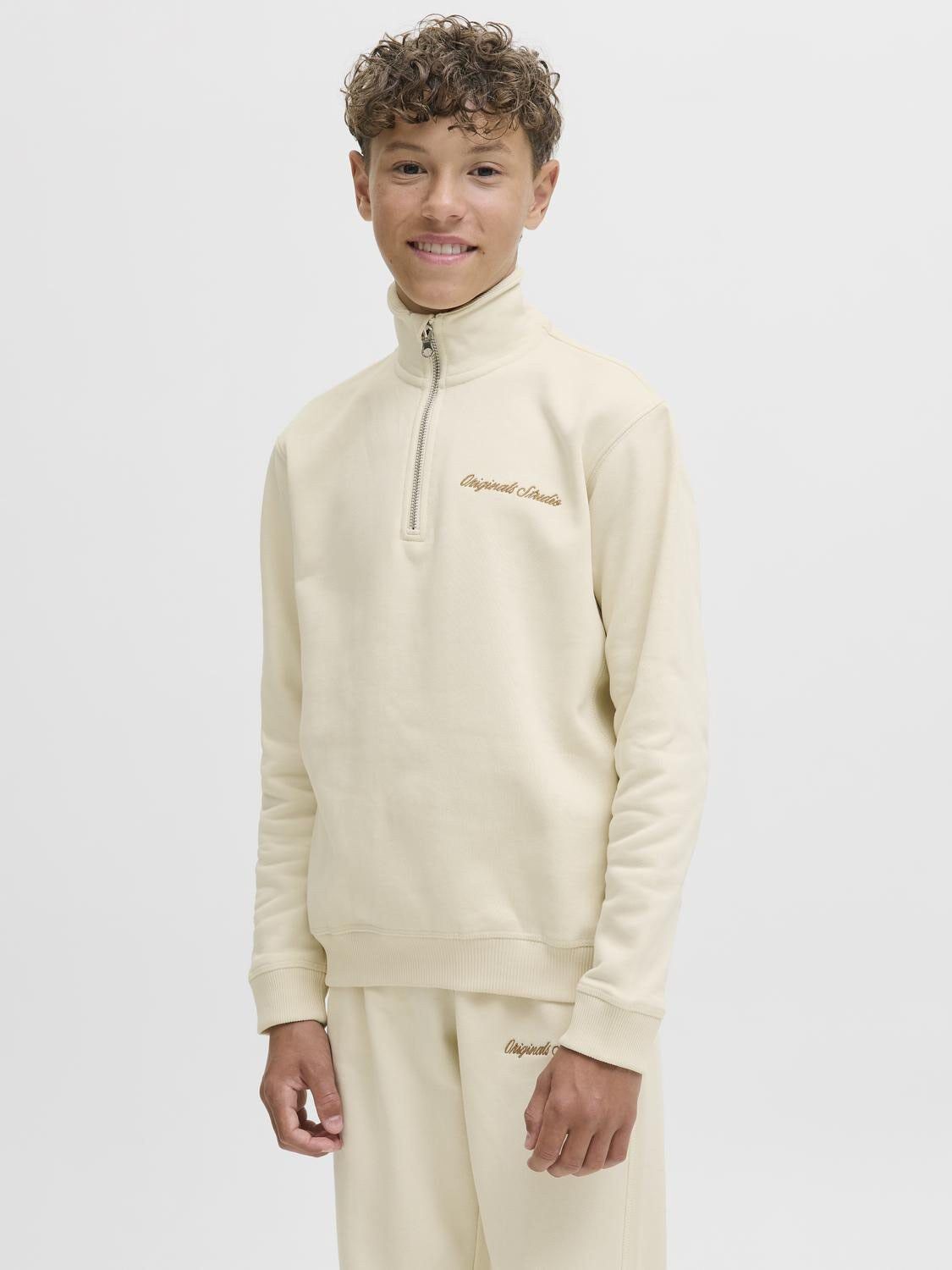 JORNORREBRO EMB SWEAT HIGH NECK JNR