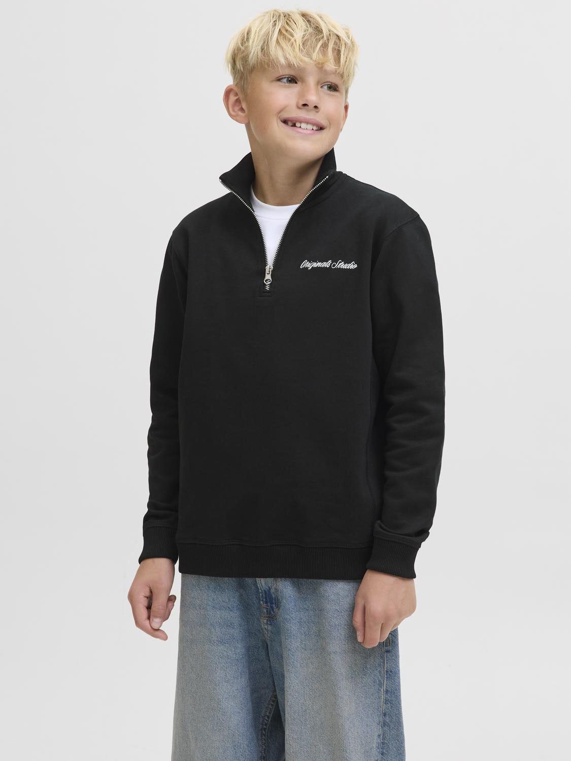 JORNORREBRO EMB SWEAT HIGH NECK JNR