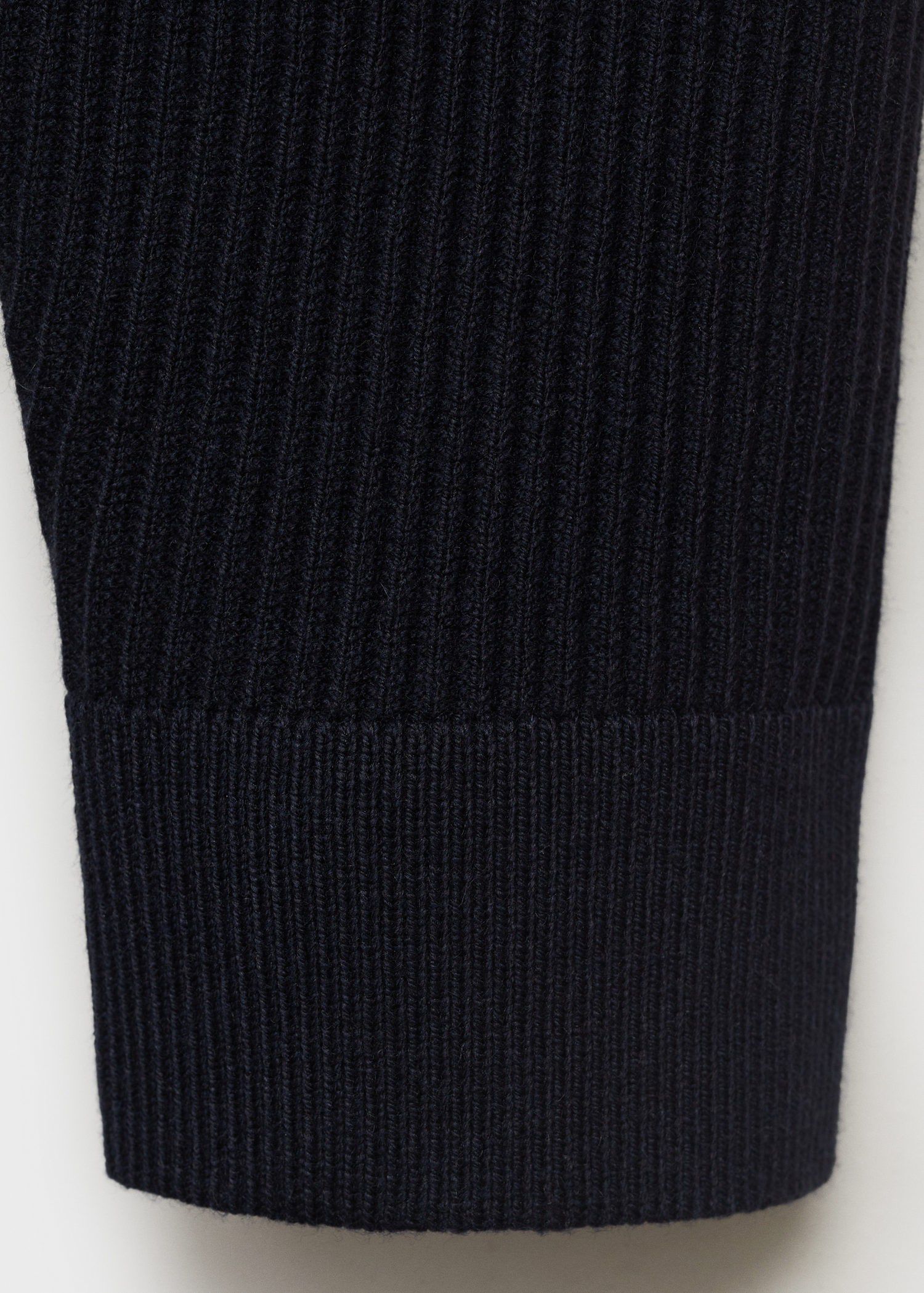 Fine rib-knit cotton sweater
