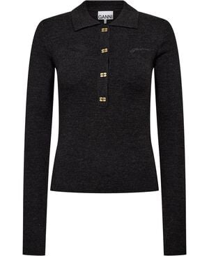 Mini Ribbed Merino Polo