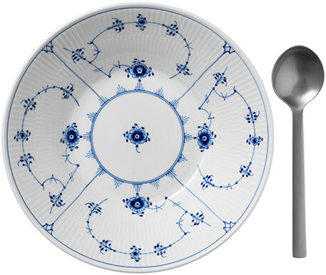 Musselmalet Riflet 24 cm. dyb tallerken