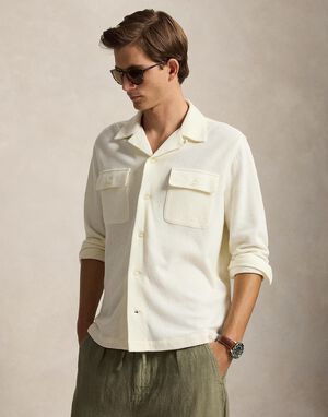 Standard Fit Honeycomb-Mesh Camp Shirt