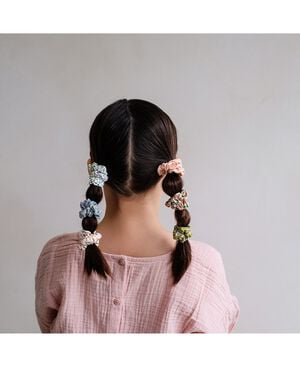 Mimi & Lula - 6 scrunchies - Floral Spring on the Farm
