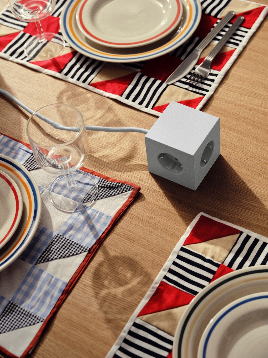 Square 1 - USB-C - 1,8m F EU - Gotland Grey