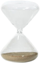 Timeglas D6x10cm glas/sand