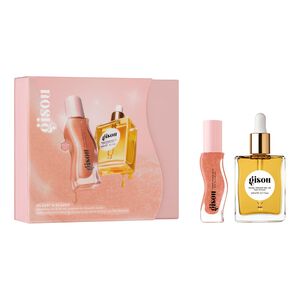 Glossy & Glazed - Duosæt med hårolie og læbeolie