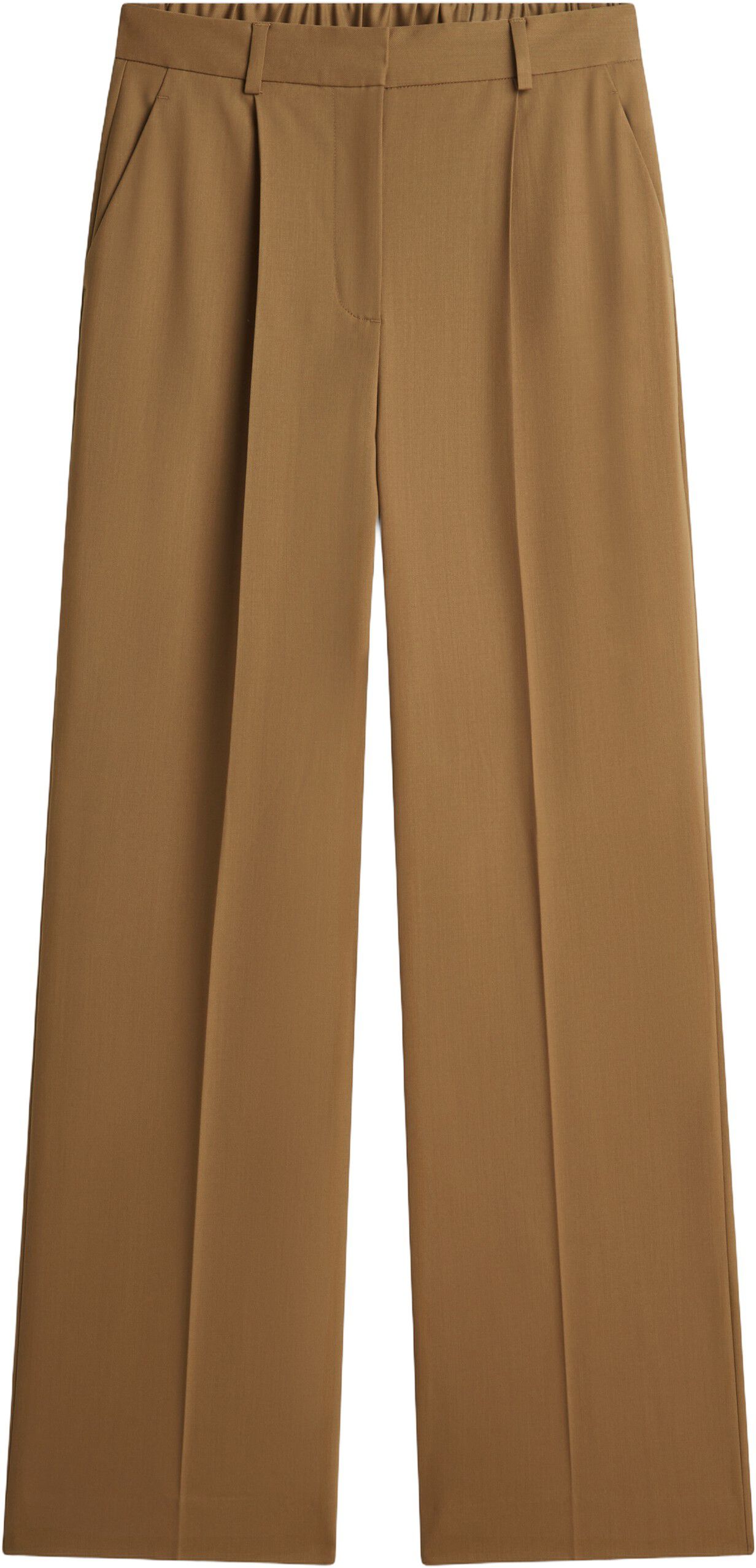 Timeless Wool Blend Wide Leg Trousers
