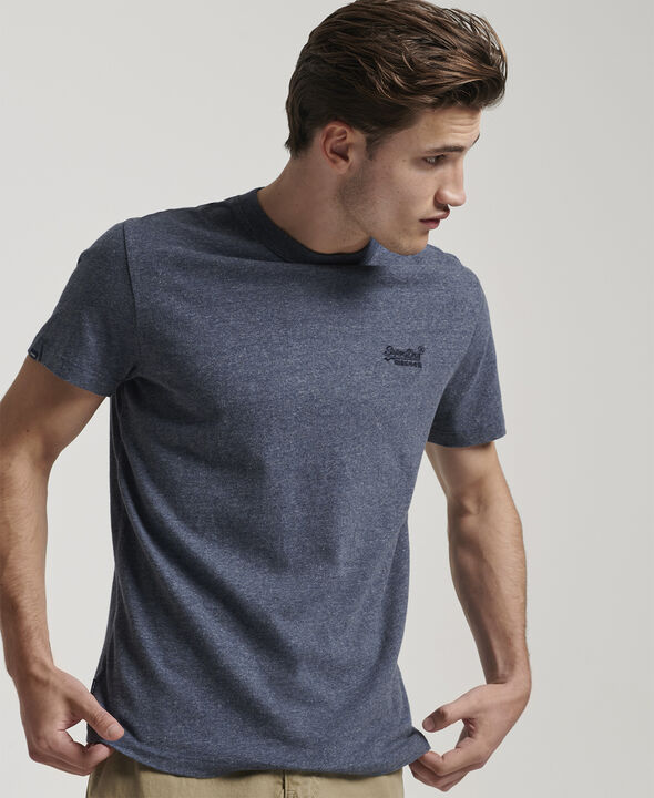 VINTAGE LOGO EMB TEE fra Superdry Navy marl DKK