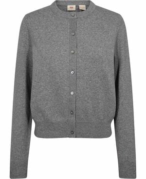 SUPER SOFT CREWNECK CARDI DARK