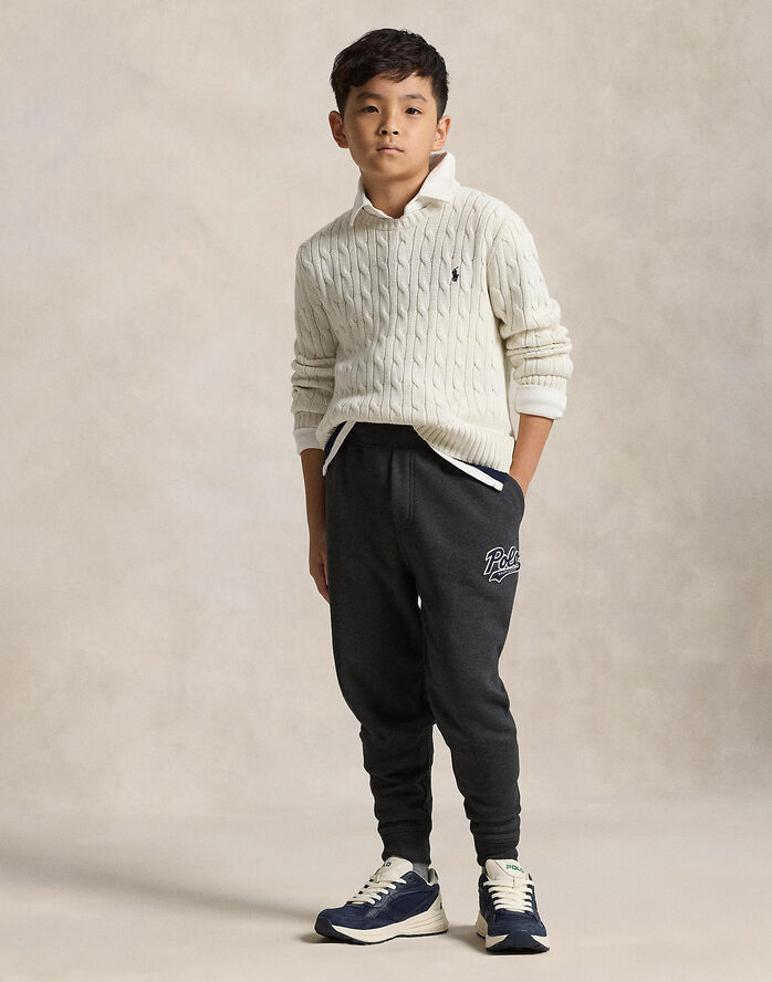 Cable-Knit Cotton Sweater