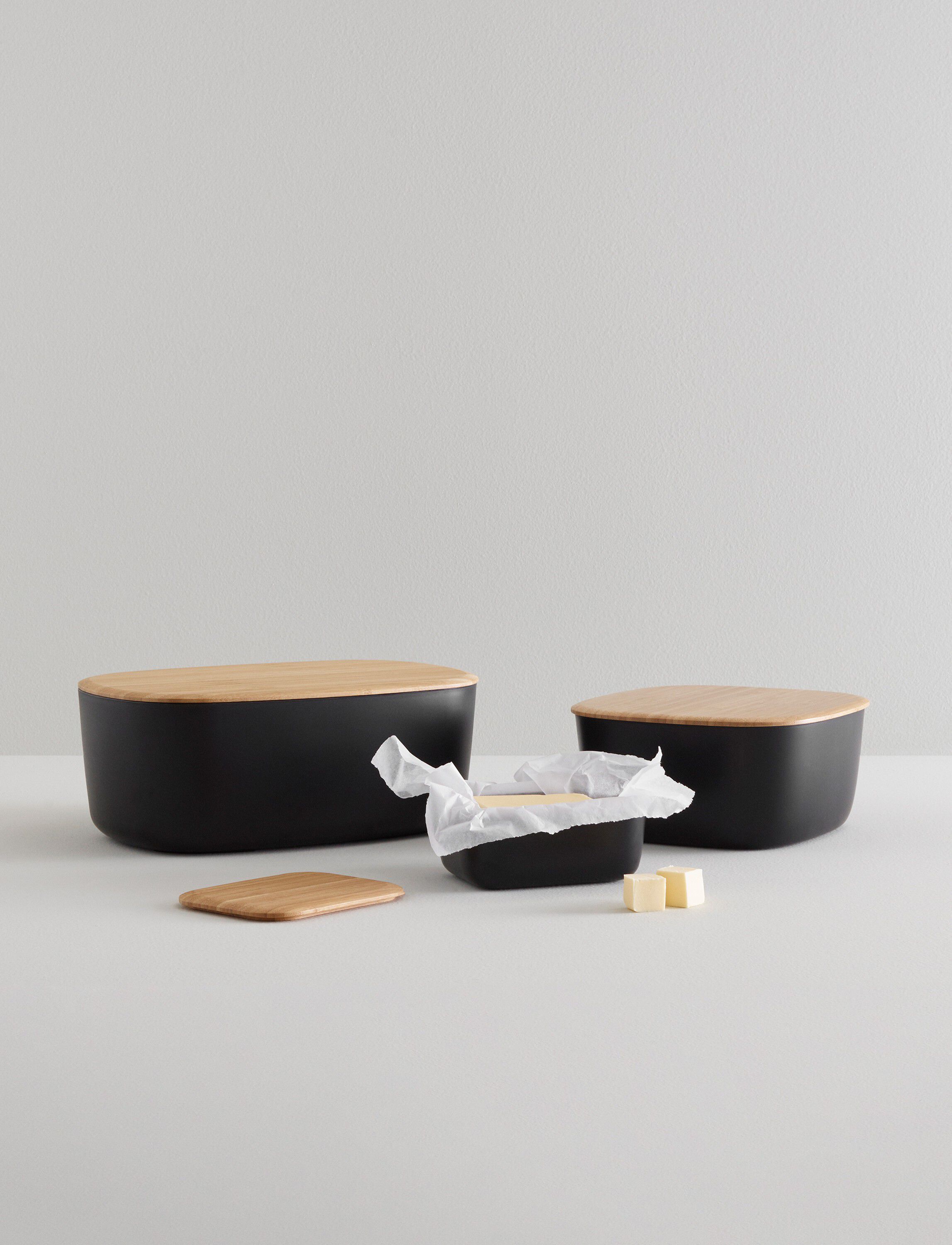 BOX-IT br&oslash;dkasse L 23 cm black