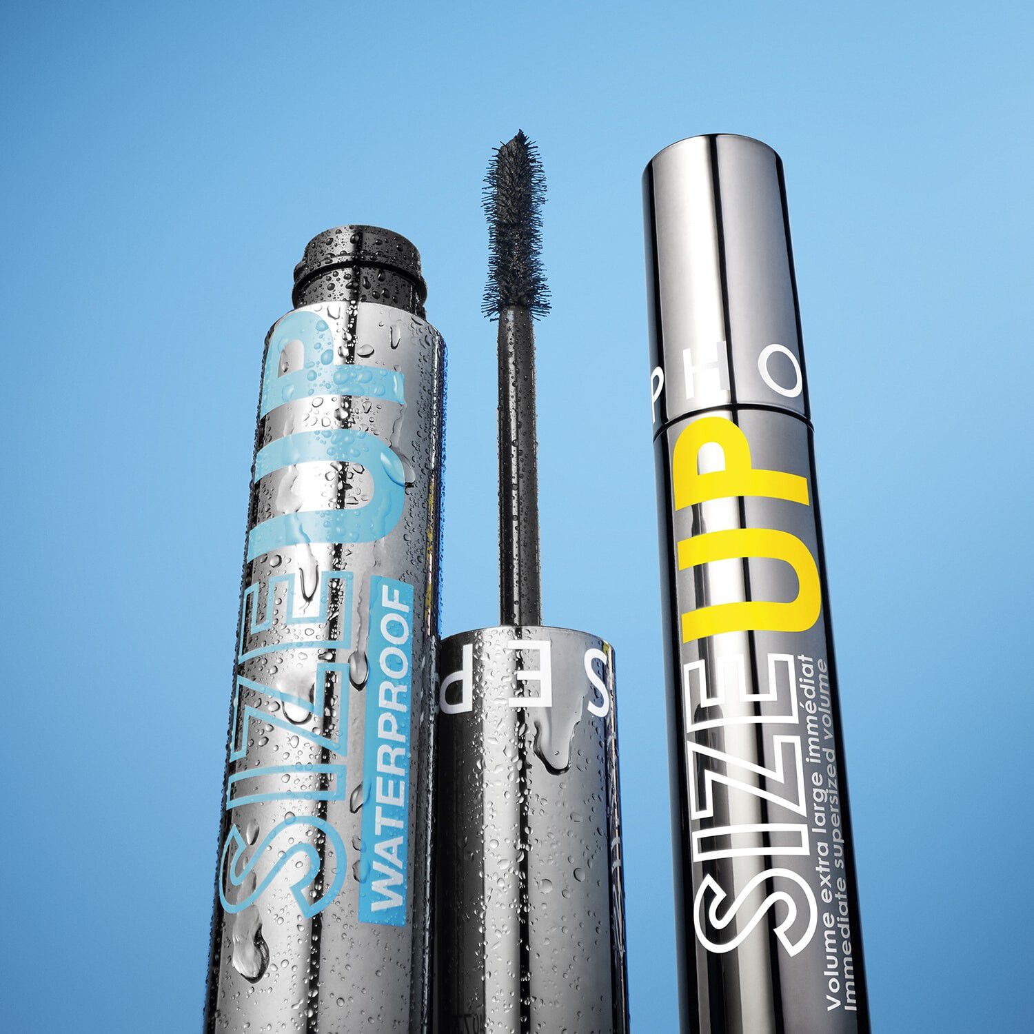SIZE UP SQUAD - 3 mascaraer: sort, brun og vandfast